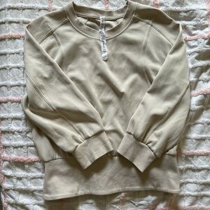 Lululemon cream sweatshirt